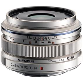 OLYMPUS \ OM SYSTEM M.Zuiko Digital 17mm f/1.8 Lens (Silver) | 34mm Equivalent in 35mm Format | Snapshot Manual Focus Control Ring | Dual Super Aspherical Element | High Refractive Index Element | Extra-low Reflection Optical Coating