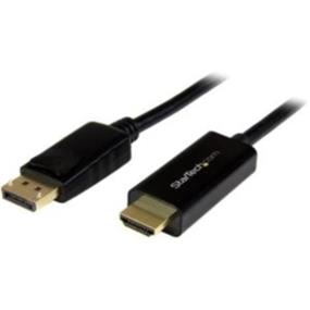 StarTech DisplayPort to HDMI converter cable - 6 ft (2m) (DP2HDMM2MB)