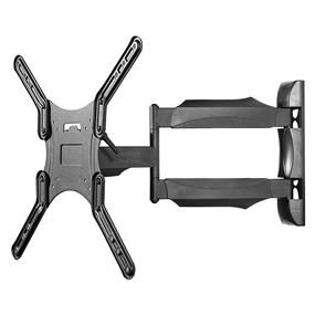 KANTO M300 Full Motion TV Mount (Black) for 26” to 55” TV, VESA compatible: 100 x 100 - 400 x 400, +10° to -2° tilt, 135° Swivel, 2" to 19.6' Extension, Max. Load 80lbs(Open Box)