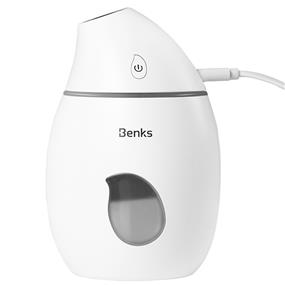 Benks 160ML Mini Mango Shaped Mist Humidifier with USB LED Nightlight (L19 White)