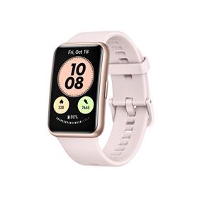 HUAWEI Smartwatch - WATCH FIT, 1.64'' HD Display, GPS, SpO2, 10-day battery, 96 Workout Modes, Sakura Pink