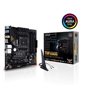 ASUS TUF GAMING B550M-PLUS (WI-FI) AMD B550 (Ryzen AM4) micro ATX gaming motherboard with PCIe 4.0, dual M.2, 10 DrMOS power stages, Intel® WiFi 6, 2.5 Gb Ethernet, HDMI, DisplayPort, SATA 6 Gbps, USB 3.2 Gen 2 Type-A and Type-C, and Aura Sync RGB lighting support(Open Box)