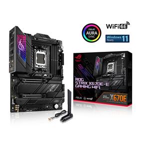 ASUS ROG STRIX X670E-E GAMING WIFI 6E Socket AM5 (LGA 1718) Ryzen 7000 ATX gaming motherboard(18+2 power stages,PCIe® 5.0, DDR5 support, four M.2 slots with heatsinks, USB 3.2 Gen 2x2, WiFi 6E, AI Cooling II,PCIe Slot Q-Release, M.2 Q-Latch)(Open Box)
