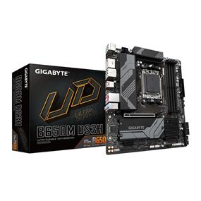 GIGABYTE B650M DS3H AM5 LGA 1718 AMD B650 M-ATX Motherboard with 5-Year Warranty, DDR5, PCIe 4.0 M.2, PCIe 4.0, USB 3.2 Gen2X2 Type-C, , 2.5GbE LAN(Open Box)