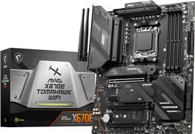 MSI MAG X670E TOMAHAWK WIFI, AMD X670, ATX AM5,  Supports AMD Ryzen 7000 Series Desktop Processor, 4 DIMMs DDR5, PCIE 5.0, M.2 x 4, USB 3.2 Ports, USB Type-C, WIFI 6E, JRGB JRAINBOW