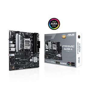 ASUS PRIME A620M-A-CSM AMD AM5(Ryzen 7000) mATX commercial motherboard (PCIe 4.0, DDR5,,2xM.2 slots, 1Gb LAN,DisplayPort/HDMI,USB 3.2 Gen 1 ports, Front USB Type-C, BIOS Flashback, RGB header,ACCE)