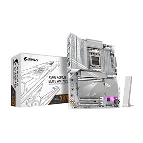 GIGABYTE X870 AORUS ELITE WIFI7 ICE AMD AM5 LGA 1718 Motherboard, ATX, DDR5, 4x M.2, PCIe 5.0, USB4, WIFI7, 2.5GbE LAN, EZ-Latch, 5-Year Warranty