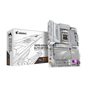 GIGABYTE X870 AORUS ELITE WIFI7 ICE AM5 LGA 1718, ATX, DDR5, 4x M.2, PCIe 5.0, USB4, Wi-Fi 7, 2.5GbE LAN, EZ-Latch, 5-Year Warranty(Open Box)