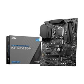 arte mère ATX MSI PRO Z690-P DDR4 - Prend en charge les processeurs Intel Core de 12e génération, LGA 1700 - Memory Boost (DDR4-5000MHz/OC)), 1x PCIe 5.0 x16, 2 x M.2 Gen4 x4, HDMI 4K/30Hz, LAN 2.5G(Boîte ouverte)