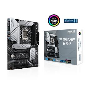 ASUS (Prime Z690-P) - Carte mère format ATX | LGA 1700 (Intel 12e gén.) | PCIe 5.0, DDR5, 14+1 niveaux de puissance, 3x M.2, LAN 2.5Gb, connecteur clé E V-M.2, USB 3.2 type-C 1re gén. en façade, prise en charge Thunderbolt 4 | Aura Sync(Boîte ouverte)