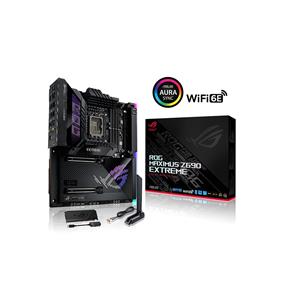 arte mère de jeu ASUS ROG Maximus Z690 Extreme (WiFi 6E) LGA 1700 (Intel 12e génération) EATX (PCIe 5.0, DDR5, 24+1 étapes d^alimentation de 105 A, 5x M.2, 1x PCIe 5.0 M.2, LAN 10 Gb et 2,5 Gb, 2xThunderbolt 4 intégrés, AniMe Matrix LED, connecteur frontal USB 3.2 Gen 2x2 avec prise en charge Quick Charge 4+, carte PCIe 5.0 Hyper M.2 incluse) ROG MAXIMUS Z690 EXTREME(Boîte ouverte)