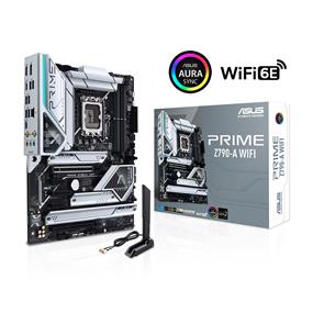 ASUS Prime Z790-A WiFi 6E LGA 1700(Intel®13th&12th) ATX motherboard (16+1 DrMOS, PCIe 5.0,DDR5,4x M.2 slots, Intel® 2.5 Gb LAN,USB 3.2 Gen 2 front panel Type-C, Thunderbolt™ 4(USB4), DP, Aura Sync RGB lighting)(Open Box)