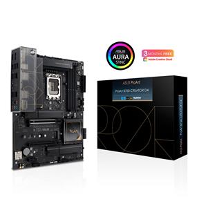 ASUS ProArt B760-CREATOR D4 Intel® LGA 1700(13th and 12th Gen) ATX content creator motherboard, 12+1 power stages, DDR4, PCIe 5.0, three M.2 slots, 2.5 Gb & 1 Gb LAN, USB 3.2 Gen 2x2 Type-C® front-panel connector, Thunderbolt™ (USB4®) header(Open Box)