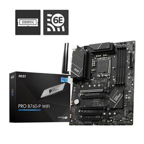 MSI PRO B760-P WIFI, Intel ATX LGA 1700, Supports 12th/13th Gen Intel® Core™ Processors, Pentium® Gold and Celeron® Processors