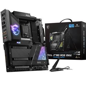 MSI MEG Z790 ACE MAX, Intel EATX LGA 1700, Supports 12th/13th/14th Gen Intel® Core™ Processors, Pentium® Gold and Celeron® Processors, 4 Dimm DDR5, PCIE 5.0, M.2 x 5, USB 3.2 Ports Type-C, JRGB JRAINBOW, WIFI7