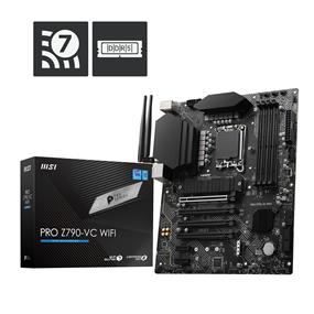 MSI PRO Z790-VC WIFI, Intel Z790 ATX LGA 1700, Supports 12th/13th/14th Gen Intel® Core™ Processors, Pentium® Gold and Celeron® Processors, 4 Dimm DDR5, PCIE 5.0, M.2 x 2, USB 3.2 Ports Type-C, WIFI 7(Open Box)