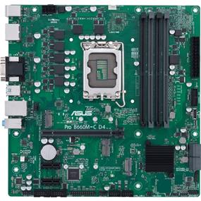 ASUS B660M-C D4-CSM-SI BULK PACK Desktop Motherboard - Intel B660 Chipset - Socket LGA-1700 - Intel Optane Memory Ready - Micro ATX - Pentium Gold, Celeron, Core i5, Core i9, Core i3, Core i7 Processor Supported - 128 GB DDR4 SDRAM Maximum RAM - DIMM, UDIMM - 4 x Memo