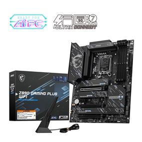 MSI Z890 GAMING PLUS WIFI , Intel Z890 ATX LGA 1851, Supports Intel® Core™ Ultra Processors (Series 2), 4 Dimm DDR5, PCIE 5.0, M.2 x 4, USB up to 40Gbps Thunderbolt 4 Type-C, WIFI 7(Open Box)