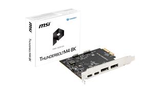 MSI THUNDERBOLTM4-8K PCIe 3.0x4 Add-on Card for 2 Thunderbolt 4 (USB-C) Ports(Open Box)