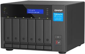 QNAP TVS-h674-i5-32G-US 6 Bay High-Speed Desktop NAS with 12th Gen Intel® Core™ CPU, up to 128GB DDR4 RAM, 2.5 GbE Networking and PCIe Gen 4 expandability (Diskless)