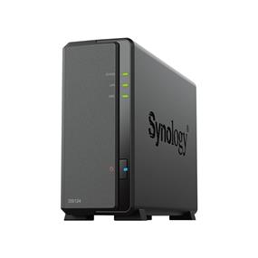 Synology DS124 DiskStation 1-Bay NAS - Diskless - Diskless, 1x GbE LAN,1 GB RAM (DS124)