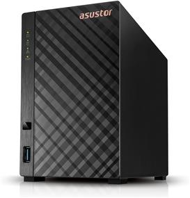 Asustor Drivestor 2 Lite AS1102TL 2 Bay NAS Storage (Diskless), 1.7GHz Quad Core, 1GbE Port, 1GB RAM DDR4, Network Attached Storage Device for Home Personal Cloud Storage