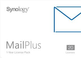 Pack de licence Synology MailPlus pour 20 comptes de messagerie - pour certains NAS Synology (20 LICENCES MAILPLUS)