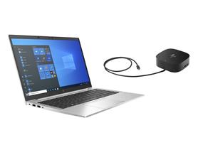 HP EliteBook 845 G8 Business Laptop with HP G5 USB-C Docking Station, 14" FHD AMD Ryzen 5 Pro 5650U 16GB 256GB SSD Windows 10 Pro