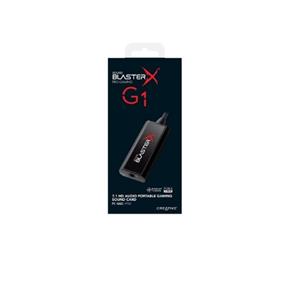 Creative Sound BlasterX G1, 93 dB, Up to 24-bit / 96 kHz, 4-pole 3.5 mm jack, BlasterX Acoustic Engine Pro Audio Technology