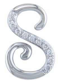 Silvercartvila 0.05 Cts Round Sim Diamond Small Heart Key Pendant W//18 Chain 14K White Gold Plated