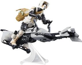 Hasbro Star Wars The Vintage Collection Speeder Bike Vehicle with 3 3/4-Inch Scout Trooper and Grogu Action Figures