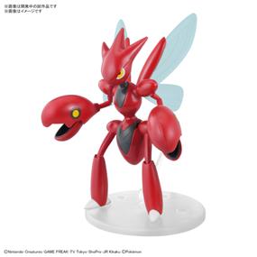 BANDAI NAMCO Pokémon Model Kit SCIZOR | Simple Assembly Kit | No Tools | No Paint | Fit & Snap By Hand!  (Pokemon Figure Kit)