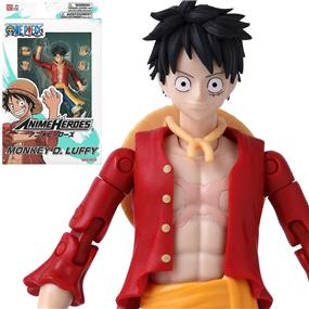 BANDAI Anime Heroes Monkey D. Luffy Version 2 Action Figure