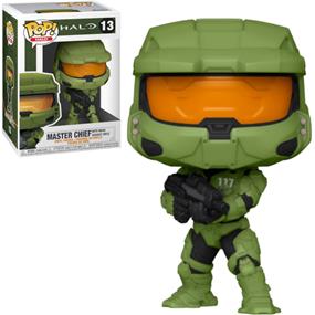 Funko POP! Jeu vidéo : HALO - Master Chief (avec fusil d'assaut MA40)