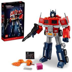 LEGO Icons Optimus Prime Transformers Figure Set, Collectible Transforming 2-in-1 Robot and Truck Model Building Kit for Adults, Perfect for Display or Play, 10302