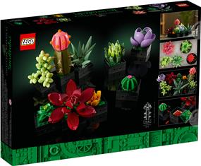 LEGO Icons Succulents Artificial Plant Set for Adults, Home Decor, Birthday, Creative Housewarming Gifts, Botanical Collection, Flower Bouquet Kit, 10309