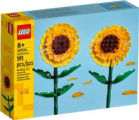 LEGO Sunflowers Building Kit, Artificial Flowers for Home Décor, Flower Building Toy Set for Kids, Sunflower Gift for Girls and Boys Ages 8 and Up, 40524