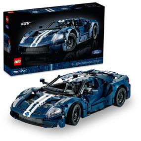 LEGO Technic 2022 Ford GT Car Model Kit for Adults to Build, Collectible Set, 1:12 Scale Supercar with Authentic Features, Gift Idea that Fuels Creativity and Imagination, 42154