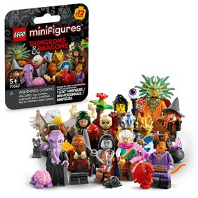 LEGO Minifigures Dungeons & Dragons Kids Toy Pack, Collectible Toy Figures Including Tiefling Sorcerer and Gith Warlock, Party Favors for Kids, Gift for Boys and Girls Ages 5 and Up, 71047