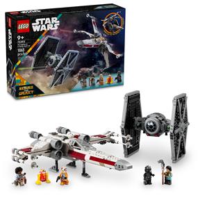 LEGO Star Wars TIE Fighter & X-Wing Mash-up Building Set, Starfighter Toy for Boys and Girls, Customizable Vehicles with 4 Minifigures, Star Wars Gift for Kids or Any Fan Ages 9 and Up, 75393