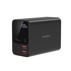 Choetech Digital 27000mAh 2Ports Sync PD100W Fast Charging Total PD222.5W Output Aluminum-alloy Material Travel Power Bank for Tablet & Mobilephone & ipad, Black(B635)(Open Box)