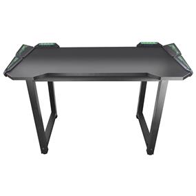 DragonWar Gaming Desk, RGB, 140*63*76cm, 18mm Wooden Desktop, 4*USB 3.0 Hub & Headset/Mic Jack, Black(Open Box)