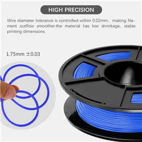 Sunlu 1.75mm, 0.5kg/spool, TPU flexible filament (Blue)