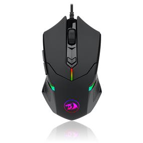 Redragon M601 RGB Backlit Wired Gaming Mouse | Ergonomic 7 Button Programmable Mouse Centrophorus with Macro Recording & Weight Tuning Set 7200 DPI for Windows PC (Black)