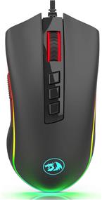 Redragon M711-FPS Cobra FPS - Souris de jeu avec rétroéclairage couleur RVB 16,8 millions Chroma, 24 000 DPI, 7 boutons programmables