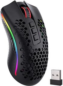 Redragon M808 Storm Pro Wireless Gaming Mouse, RGB Honeycomb Form - 16,000 DPI Optical Sensor - 7 Programmable Buttons - Precise Registration(Open Box)