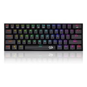 Clavier mécanique sans fil RGB Redragon K530 Pro commutateur bleu à 60 %, remplaçable à chaud | Bluetooth | 2,4 GHz | Câblé 3 modes | Clavier de jeu à 61 touches