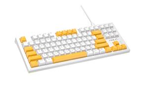 AULA F3032 TKL White Mechanical Gaming Keyboard Brown Switch(Open Box)