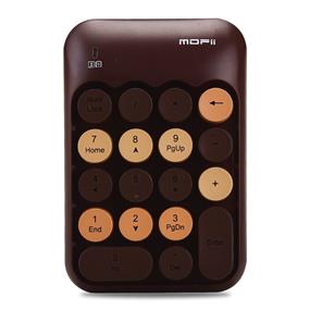 MOFii X910 2.4G Wireless Office Number Pad Brown(Open Box)