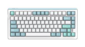 DAREU A81 Pro Tri-mode 2.4G Wireless/Bluetooth Gasket Structure Hot Swappable RGB Mechanical Keyboard Violet Gold Pro Customized Tactile Switch White-blue(Open Box)